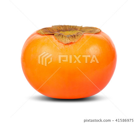 Persimmon isolated on white with clipping path 41586975