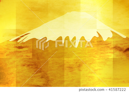 Fuji New Year's cards Japanese paper background 41587222