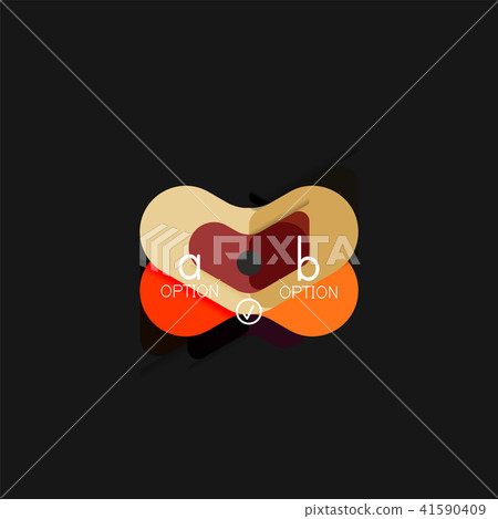 Flat design geometric infographics, arrow shape vector sticker or label, price tags, offer promotion Flat design geometric infographics, arrow shape vector sticker or label, price tags, offer promotion 41590409