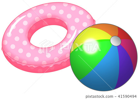 Beach ball and float 41590494