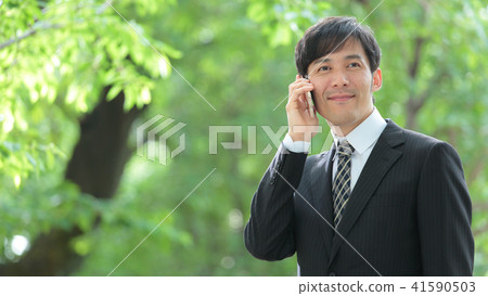 Fresh green businessman Fresh green businessman 41590503