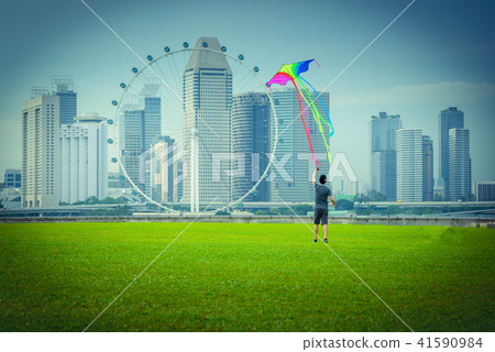 Singaporean having fun and rest at the roof Singaporean having fun and rest at the roof 41590984