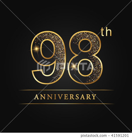 98 years anniversary celebration logotype. 98 years anniversary celebration logotype. 41591201