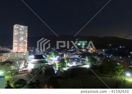 Night view from the castle tower at Maizuru Castle Park 41592650