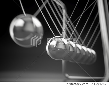 3D rendering Metal Newton's cradle 41594787