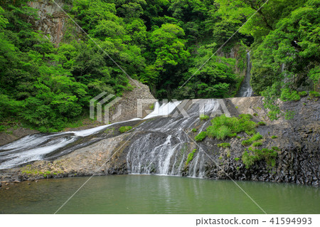 Ryumon Falls in early summer in Kokonoe Town, Oita Prefecture 41594993