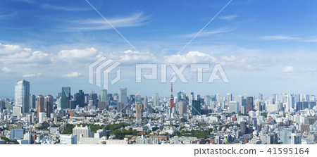 東京風景全景夏天天空雲彩蓋子 東京風景全景夏天天空雲彩蓋子 41595164