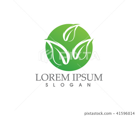 Logos of green leaf ecology nature  vector icon 41596814