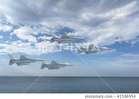 Gripen aircraft over the horizon. Gripen aircraft over the horizon. 41596954