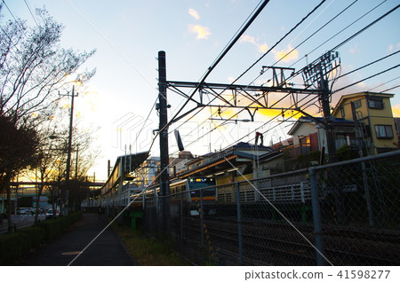 Nambu line arriving at the Minato-gawa station 41598277