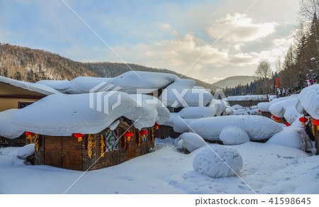 Snow village in Harbin, China Snow village in Harbin, China 41598645