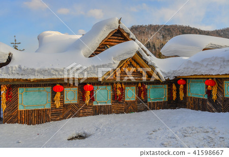 Snow village in Harbin, China Snow village in Harbin, China 41598667