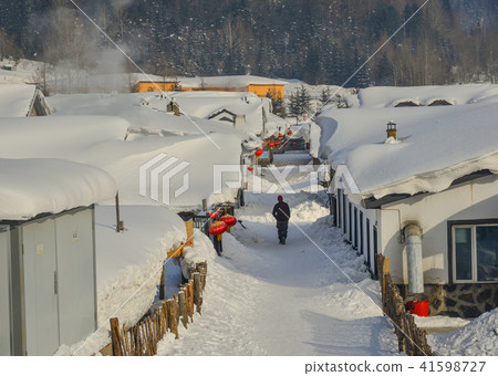 Snow village in Harbin, China Snow village in Harbin, China 41598727