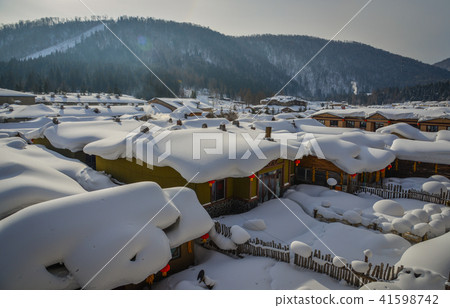 Snow village in Harbin, China Snow village in Harbin, China 41598742