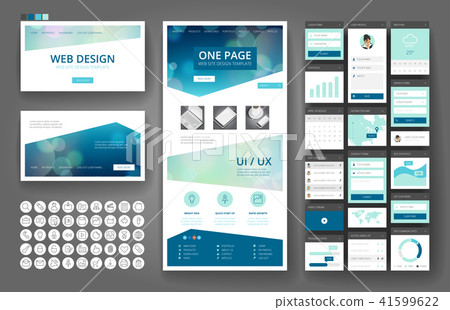 Website design template and interface elements Website design template and interface elements 41599622
