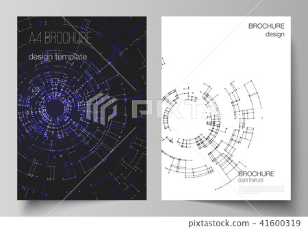 The vector layout of A4 format cover mockups design templates for brochure, flyer, booklet, report The vector layout of A4 format cover mockups design templates for brochure, flyer, booklet, report 41600319