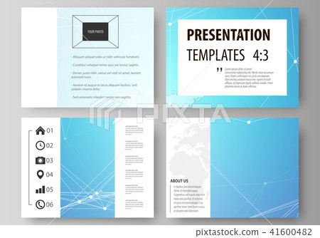 The minimalistic abstract vector illustration of the editable layout of the presentation slides 41600482