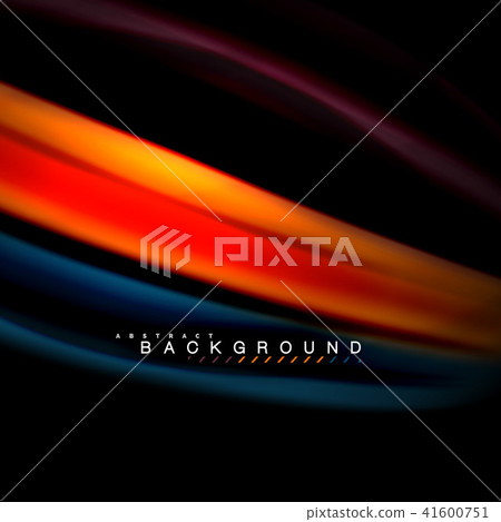 Fluid mixing colors vector wave abstract background design. Colorful mesh waves 41600751