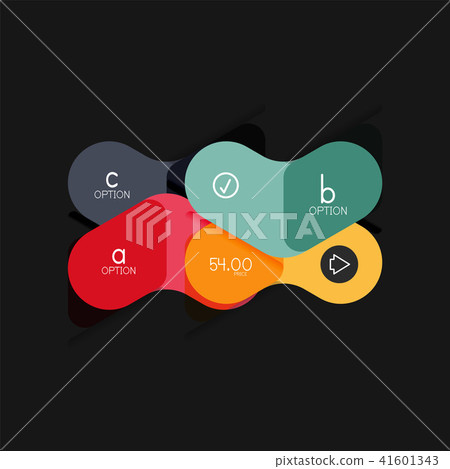 Flat design geometric infographics, arrow shape vector sticker or label, price tags, offer promotion Flat design geometric infographics, arrow shape vector sticker or label, price tags, offer promotion 41601343