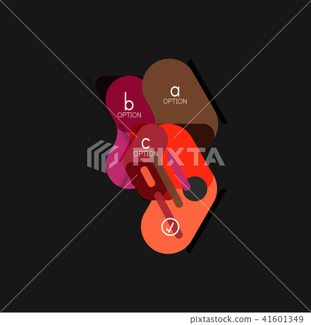 Flat design geometric infographics, arrow shape vector sticker or label, price tags, offer promotion Flat design geometric infographics, arrow shape vector sticker or label, price tags, offer promotion 41601349