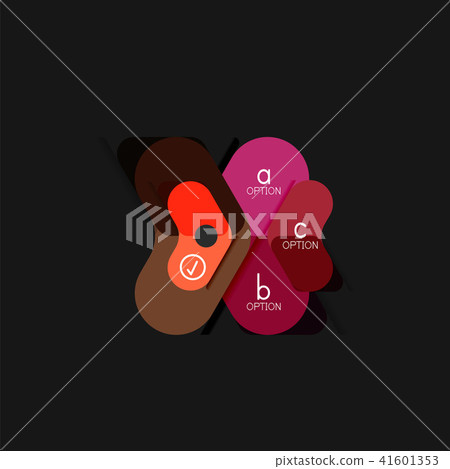 Flat design geometric infographics, arrow shape vector sticker or label, price tags, offer promotion Flat design geometric infographics, arrow shape vector sticker or label, price tags, offer promotion 41601353