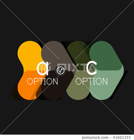 Flat design geometric infographics, arrow shape vector sticker or label, price tags, offer promotion Flat design geometric infographics, arrow shape vector sticker or label, price tags, offer promotion 41601355