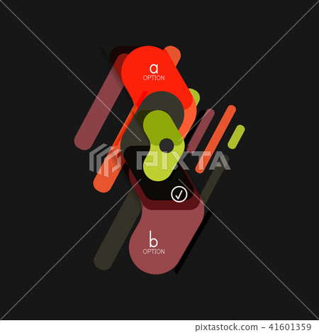 Flat design geometric infographics, arrow shape vector sticker or label, price tags, offer promotion Flat design geometric infographics, arrow shape vector sticker or label, price tags, offer promotion 41601359