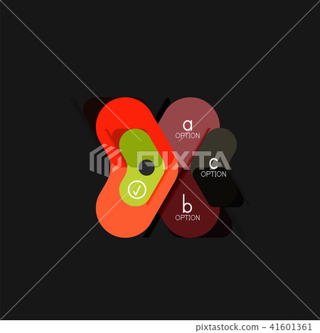 Flat design geometric infographics, arrow shape vector sticker or label, price tags, offer promotion Flat design geometric infographics, arrow shape vector sticker or label, price tags, offer promotion 41601361