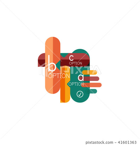 Abstract lines geometric infographic layoutAbstract lines geometric infographic layout, data 41601363