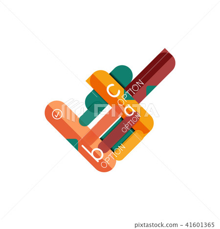 Abstract lines geometric infographic layoutAbstract lines geometric infographic layout, data 41601365