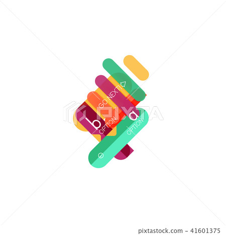 Abstract lines geometric infographic layoutAbstract lines geometric infographic layout, data 41601375