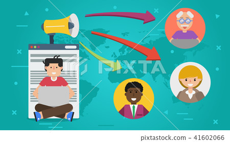 Banner - concept of blogging Banner - concept of blogging 41602066