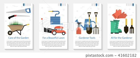 Four banner for gardener Four banner for gardener 41602182