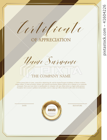 Simple certificate Simple certificate 41604226