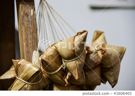 台灣家庭端午節包肉粽.粽子 41606405