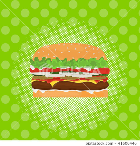 hamburger street festival, fast food menu seamless pattern background cooking collection concept 41606446