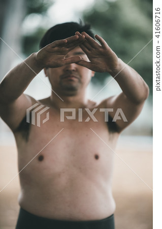 sumo, sumo wrestling, training 41606716