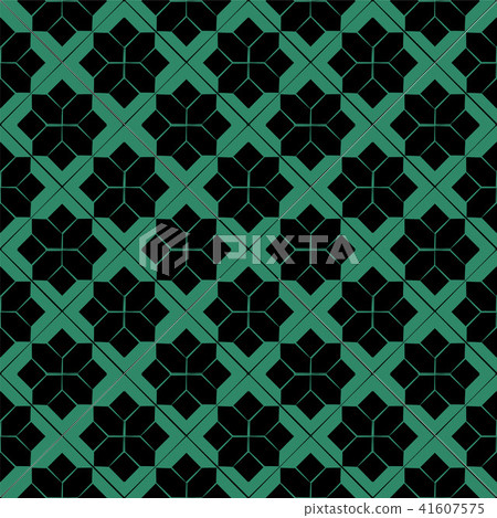 Antique seamless green retro pattern background Antique seamless green retro pattern background 41607575