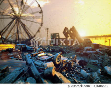 Apocalypse city landscape. 41608859