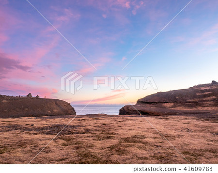 Coastline view at Dyrholaey in Iceland Coastline view at Dyrholaey in Iceland 41609783