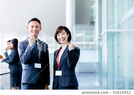 商人性別兩人企業場面辦公室場面 41610452