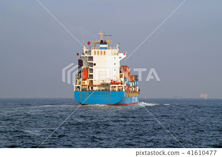 Cargo ship running in Ise Bay 41610477
