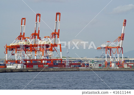起重機集裝箱碼頭 起重機集裝箱碼頭 41611144