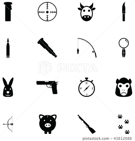 hunting icon set 41612088