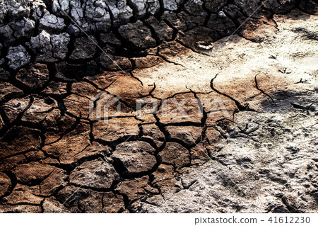 Arid soil of pond. Arid soil of pond. 41612230