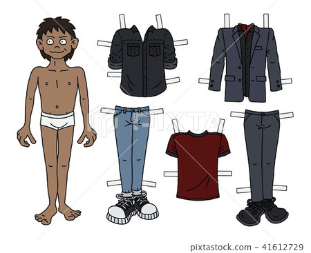 Paper sale doll boy