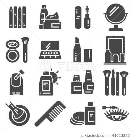 Set of Cosmetics Related Vector Icons Set of Cosmetics Related Vector Icons 41613263