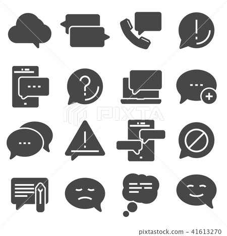 Set of Message Related Vector Icons Set of Message Related Vector Icons 41613270