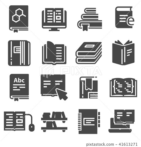 Books icons and signs set Books icons and signs set 41613271