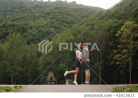 Young couple in love spending time together Young couple in love spending time together 41613615